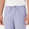 Amazon Essentials Men’s Cotton Poplin Straight-Fit Pajama Pants with Pockets, Elastic Waist, Drawstring(Cornflower Blue Check)