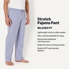 Amazon Essentials Men’s Cotton Poplin Straight-Fit Pajama Pants with Pockets, Elastic Waist, Drawstring(Cornflower Blue Check)