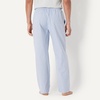 Amazon Essentials Men’s Cotton Poplin Straight-Fit Pajama Pants with Pockets, Elastic Waist, Drawstring(Cornflower Blue Thin Stripe)