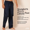 Amazon Essentials Men’s Cotton Poplin Straight-Fit Pajama Pants with Pockets, Elastic Waist, Drawstring(Grey)