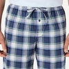 Amazon Essentials Men’s Cotton Poplin Straight-Fit Pajama Pants with Pockets, Elastic Waist, Drawstring(Indigo Country Plaid)