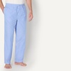Amazon Essentials Men’s Cotton Poplin Straight-Fit Pajama Pants with Pockets, Elastic Waist, Drawstring(Light Blue Stripe)