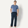 Amazon Essentials Men’s Cotton Poplin Straight-Fit Pajama Pants with Pockets, Elastic Waist, Drawstring(Navy)