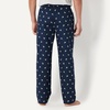 Amazon Essentials Men’s Cotton Poplin Straight-Fit Pajama Pants with Pockets, Elastic Waist, Drawstring(Navy Ducks)