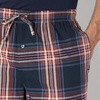 Amazon Essentials Men’s Cotton Poplin Straight-Fit Pajama Pants with Pockets, Elastic Waist, Drawstring(Navy Large Scale Plaid)