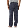 Amazon Essentials Men’s Cotton Poplin Straight-Fit Pajama Pants with Pockets, Elastic Waist, Drawstring(Navy Paisley)