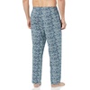 Amazon Essentials Men’s Cotton Poplin Straight-Fit Pajama Pants with Pockets, Elastic Waist, Drawstring(Navy White Palm Leaf)