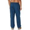 Amazon Essentials Men’s Cotton Stretch Poplin Full-Length Pajama Bottoms(Blue Geo Print/Indigo)
