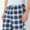 Amazon Essentials Men’s Cotton Stretch Poplin Full-Length Pajama Bottoms(Charcoal/Country Plaid)