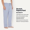 Amazon Essentials Men’s Cotton Stretch Poplin Full-Length Pajama Bottoms(Check/Cornflower Blue)