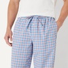 Amazon Essentials Men’s Cotton Stretch Poplin Full-Length Pajama Bottoms(Check/Cornflower Blue)