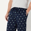 Amazon Essentials Men’s Cotton Stretch Poplin Full-Length Pajama Bottoms(Ducks/Light Blue)