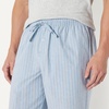 Amazon Essentials Men’s Cotton Stretch Poplin Full-Length Pajama Bottoms(Navy/Thin Stripe)