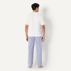 Amazon Essentials Men’s Cotton Stretch Poplin Pant with Cotton Jersey T-Shirt Pajama Set(Check/Ivory)