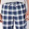 Amazon Essentials Men’s Cotton Stretch Poplin Pant with Cotton Jersey T-Shirt Pajama Set(Country Plaid/Light Grey Heather)
