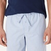 Amazon Essentials Men’s Cotton Stretch Poplin Pant with Cotton Jersey T-Shirt Pajama Set(Navy/Thin Stripe)