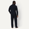 Amazon Essentials Men’s Cotton-Modal Pajama Set, Long Sleeve Button-Down Top with Pants(Black)