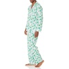 Amazon Essentials Men’s Flannel Pajama Set(Ecru Festive Tree)