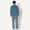 Amazon Essentials Men’s Flannel Pant and Long-Sleeve T-Shirt Pajama Set(Superman)