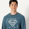Amazon Essentials Men’s Flannel Pant and Long-Sleeve T-Shirt Pajama Set(Superman)
