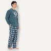 Amazon Essentials Men’s Flannel Pant and Long-Sleeve T-Shirt Pajama Set(Superman)