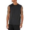 Amazon Essentials Men’s Gym Tank Tops, Moisture-Wicking Dry Fit Breathable Muscle Shirts(Black/Grey)