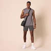 Amazon Essentials Men’s Gym Tank Tops, Moisture-Wicking Dry Fit Breathable Muscle Shirts(Medium Grey/Royal Blue)