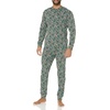 Amazon Essentials Men’s Knit Pajama Set(Black Folkloric)