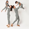 Amazon Essentials Men’s Knit Pajama Set(Black Folkloric)