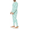 Amazon Essentials Men’s Knit Pajama Set(Ecru Festive Tree)