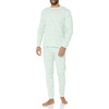 Amazon Essentials Men’s Knit Pajama Set(Mint Green Forest Animals)