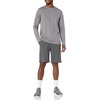 Amazon Essentials Men’s Long Sleeve Moisture Wicking Performance Tech Workout Crew Neck T-Shirt(Medium Grey)