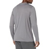 Amazon Essentials Men’s Long Sleeve Moisture Wicking Performance Tech Workout Crew Neck T-Shirt(Medium Grey)