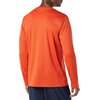 Amazon Essentials Men’s Long Sleeve Moisture Wicking Performance Tech Workout Crew Neck T-Shirt(Orange)