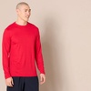 Amazon Essentials Men’s Long Sleeve Moisture Wicking Performance Tech Workout Crew Neck T-Shirt(Red)