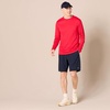 Amazon Essentials Men’s Long Sleeve Moisture Wicking Performance Tech Workout Crew Neck T-Shirt(Red)