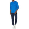 Amazon Essentials Men’s Long Sleeve Moisture Wicking Performance Tech Workout Crew Neck T-Shirt(Royal Blue)