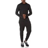 Amazon Essentials Men’s Long Sleeve Quick Dry Performance Tech Hooded Workout T-Shirt(Black)