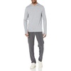 Amazon Essentials Men’s Long Sleeve Quick Dry Performance Tech Hooded Workout T-Shirt(Light Grey Space Dye)