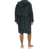 Amazon Essentials Men’s Mid-Length Plush Bathrobe(Charcoal)