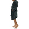 Amazon Essentials Men’s Mid-Length Plush Bathrobe(Charcoal)