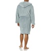 Amazon Essentials Men’s Mid-Length Plush Bathrobe(Grey)