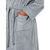 Amazon Essentials Men’s Mid-Length Plush Bathrobe(Grey)