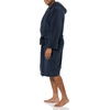 Amazon Essentials Men’s Mid-Length Plush Bathrobe(Navy)