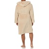 Amazon Essentials Men’s Mid-Length Plush Bathrobe(Taupe)