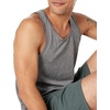 Amazon Essentials Men’s Quick Dry Tech Stretch Active Sleeveless Gym Tank Top Workout Shirt(Black Heather)