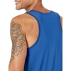 Amazon Essentials Men’s Quick Dry Tech Stretch Active Sleeveless Gym Tank Top Workout Shirt(Bright Blue)