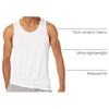 Amazon Essentials Men’s Quick Dry Tech Stretch Active Sleeveless Gym Tank Top Workout Shirt(Bright White)