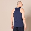 Amazon Essentials Men’s Quick Dry Tech Stretch Active Sleeveless Gym Tank Top Workout Shirt(Dark Blue)