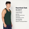Amazon Essentials Men’s Quick Dry Tech Stretch Active Sleeveless Gym Tank Top Workout Shirt(Dark Green)